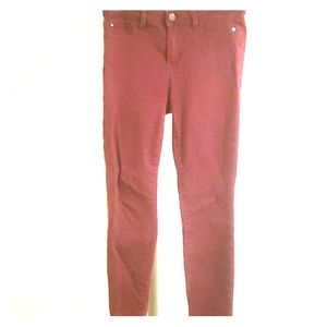 Red/maroon Jordache stretch denim